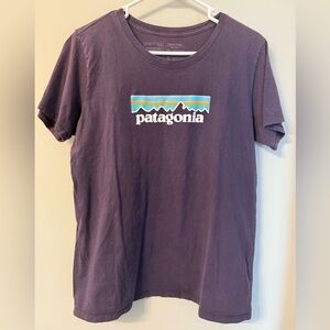 Patagonia Purple Regular-Fit (Large) Short Sleeve Graphic Tee
